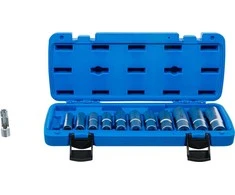 Bgs Technic Specializuotų galvučių rinkinys su išpjova | 10 mm (3/8") | 8 - 19 mm | 12 vnt. (70988)
