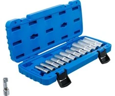 Bgs Technic Specializuotų galvučių rinkinys su išpjova | 10 mm (3/8") | 8 - 19 mm | 12 vnt. (70988)