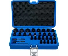 Bgs Technic Specialus galvučių ir sraigtinių ištraukiklių rinkinys | 6.3 mm (1/4") / 10 mm (3/8") | 32 vnt. (74560)