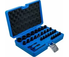 Bgs Technic Specialus galvučių ir sraigtinių ištraukiklių rinkinys | 6.3 mm (1/4") / 10 mm (3/8") | 32 vnt. (74560)