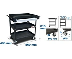 Bgs Technic Spintelė ant ratukų | 1 stalčius | atviras tipas (4200)