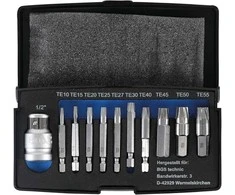 Bgs Technic Sraigtiniai ištraukikliai | sugadintiems T-Star (Torx) T10 - T55 | 11 vnt. (9170)