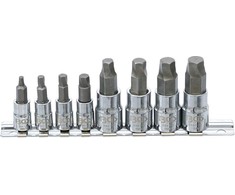 Bgs Technic Sraigtiniai ištraukikliai | pažeistam hex | 6.3 mm (1/4") / 10 mm (3/8") | 3 - 10 mm | 8 vnt. (6847) (Pažeista pakuotė)