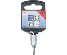 Bgs Technic Sraigtinis ištraukimo antgalis | 6,3 mm (1/4") | pažeistam T-Star (Torx) T10 (7098-T10) (Pažeista pakuotė)