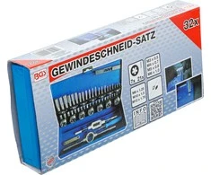 Bgs Technic Sriegiklių ir sriegpjovių rinkinys | M3 - M12 | 32 vnt. (901)