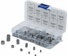 Bgs Technic Sriegio siūlų taisymo įdėklų asortimentas | Nerūdijantis plienas | 150 vnt. (74506)