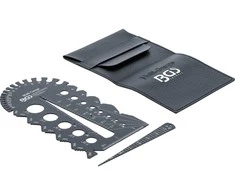 Bgs Technic Sriegio žingsnio matuoklis ir sriegio šablonas | coliniai dydžiai | 1/4 - 2" (74248)