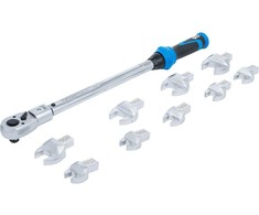 Bgs Technic Sukimo momento veržliarakčio rinkinys | dinamometras | 40 - 210 Nm | 11 vnt (7193)