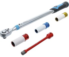Bgs Technic Sukimo momento veržliarakčio rinkinys | dinamometras | 12.5 mm (1/2") | 40 - 200 Nm (2818)