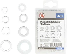 Bgs Technic Tarpinių asortimentas | Ø 4 - 8 mm | 250 vnt. (8073)