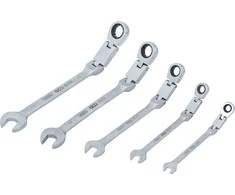 Bgs Technic Terkšlinių raktų rinkinys | dvigubas šarnyras | 8–19 mm | 5 vnt. (6181)