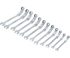 Bgs Technic Terkšlinių raktų rinkinys | dvigubas šarnyras | 8–19 mm | 12 vnt. (6180)