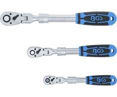 Bgs Technic Terkšlių rinkinys | ištraukiamos šarnyrinės | 6,3 mm (1/4") / 10 mm (3/8") / 12,5 mm (1/2") | 3 vnt. (25128)