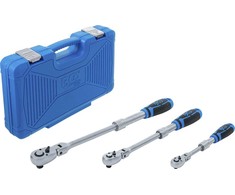 Bgs Technic Terkšlių rinkinys | ištraukiamos šarnyrinės | 6,3 mm (1/4") / 10 mm (3/8") / 12,5 mm (1/2") | 3 vnt. (25128)