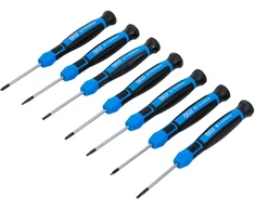 Bgs Technic Tiksliųjų atsuktuvų rinkinys | PH00 - PH0 / slot SL 2.5 - 3.0 mm / T8 - T9 - T10 | 7 vnt (4881)