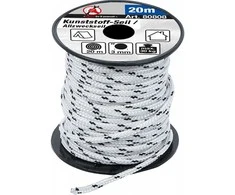 Bgs Technic Universali virvė | 3 mm x 20 m | juoda / balta (80808)