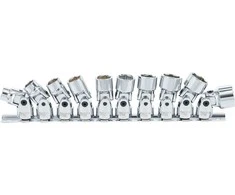 Bgs Technic Universalus galvučių komplektas šarnyrinis, šešiakampis | 10 mm (3/8") | 10 - 19 mm | 10 vnt. (205)