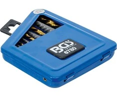 Grąžtas Bgs Technic Užlūžusių varžtų išsukėjų ir kairinių grąžtų rinkinys | HSS | titano nitridas | 2 - 7.5 mm | 10 vnt. (6780)