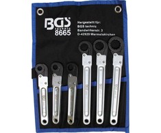 Bgs Technic Terkšlinių raktų vamzdelių jungtims rinkinys BGS | 10–22 mm | 6 vnt. (8665)