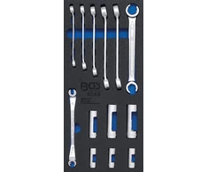 Bgs Technic Vamzdelių raktų ir specialių galvučių rinkinys įdėkle BGS | 3/8" | 13 vnt. (4048)