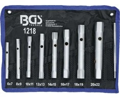 Bgs Technic Vamzdinių raktų rinkinys | 6x7 - 20x22 mm | 8 vnt. (1218)