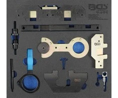 Bgs Technic Variklio fiksavimo įrankių rinkinys | 2/3 įrankių dėklas | BMW M40, M44, M50, M52, M54, M56 (9491)