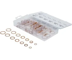 Bgs Technic Varinių tarpinių įpresuotų guma rinkinys | Ø 6-20 mm | 95 vnt. (9313)