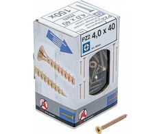 Bgs Technic Varžtai su kryžmine galvute PZ2 | 4.0 x 40 mm | galvanizuoti | 150 vnt. (88043)