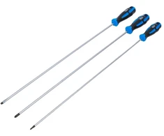 Bgs Technic Ypač ilgų atsuktuvų rinkinys | SL 6 mm / PH2 / Torx T15 | 450 mm | 3 vnt. (74738)