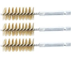 Bgs Technic Žalvariniai šepečiai vamzdeliams | 19 mm | 6,3 mm (1/4") | 3 vnt. (3078-19-M)