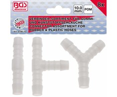 Bgs Technic Žarnų jungčių asortimentas | Atsparūs degalams | 10 mm | 8 vnt. (8790-10)