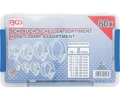 Bgs Technic Žarnų sąvaržų asortimentas | 80 vnt. (9547)