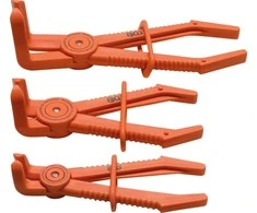 Bgs Technic Žarnų užspaudimo replės lenktos | 90 ° kampas | 155-220 mm | 3 vnt. (8764)