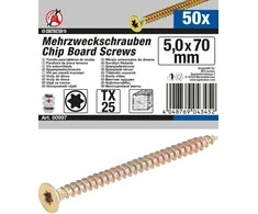 Bgs Technic Daugiafunkciniai varžtai | T-Star (Torx) T25 | 5,0 x 70 mm | 50 vnt. (80997)