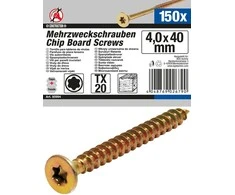 Bgs Technic Daugiafunkciniai varžtai | T-Star (Torx) T20 | 4,0 x 40 mm | 150 vnt. (80994)