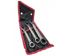 Essen Tools Terkšliniai daugiafunkciniai raktai | dvipusis su reversu | 4-in-1 | 3 vnt. (RS3B)