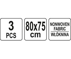 FLO gamyklos antifrizinis dangtis, 3 vnt. 0,8 x 0,75 m 89753
