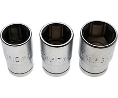 Bgs Technic Galvučių rinkinys | 12,5 mm (1/2") | 15 - 17 - 19 mm | 3 vnt. (15125)