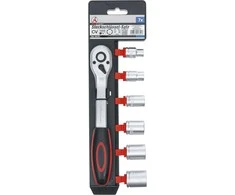 Bgs Technic Galvučių rinkinys su terkšle | 10 mm (3/8") | 8-19 mm | 7 vnt. (15112)