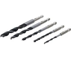 Grąžtas Bgs Technic Grąžtų medžiui rinkinys | 1/4" antgalis | 6 - 14 mm | 5 vnt. (50799)