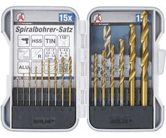 Grąžtas Bgs Technic Grąžtų rinkinys | HSS | titano nitridas | 1.5 - 10 mm | 15 vnt. (50815)