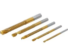 Bgs Technic HSS frezavimo gręžimo rinkinys | titano danga | 3 - 8 mm | 5 vnt. (50795)