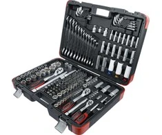 Bgs Technic Terkšlinių raktų ir galvučių rinkinys | 1/4" / 3/8" / 1/2" | 176 vnt. (15217)