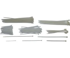 Bgs Technic Kabelių dirželių asortimentas | balti | 100 x 300 mm | 250 vnt. (80778)