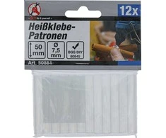 Bgs Technic Klijų lazdelės | skaidrios | Ø 7.5 mm, 50 mm | 12 vnt. (80851)