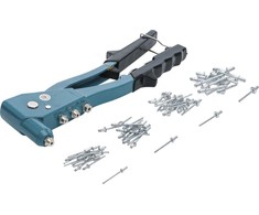 Bgs Technic Kniediklis su kniedžių rinkiniu | 2.4 / 3.2 / 4.0 / 4.8 mm | 60 vnt (401)