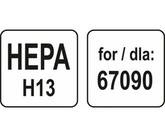 Lund Toya Sa Poland Filtras HEPA H13 dulkių siurbliui 67090 (67093)