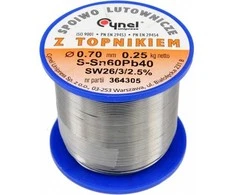 Toya Sa Poland Lydmetalio viela Ø 0,70mm. 250g su fliusu (76807)