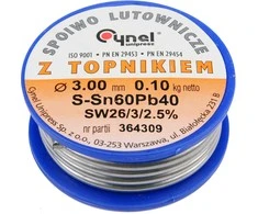 Toya Sa Poland Lydmetalio viela Ø 3,00mm. 100g su fliusu (76826)