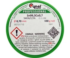 Toya Sa Poland Lydmetalis be švino | Ø 0.7 mm | 100g (76851)